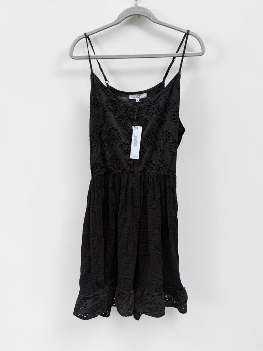 Red Haute Black Eyelet Embroidered Dress Size XL NWT